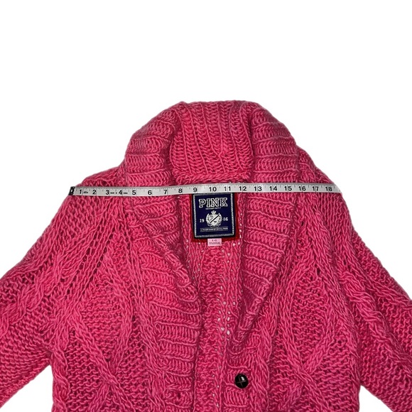 Vintage Victoria's Secret Pink Cardigan Sweater Size LARGE - Picture 10 of 16